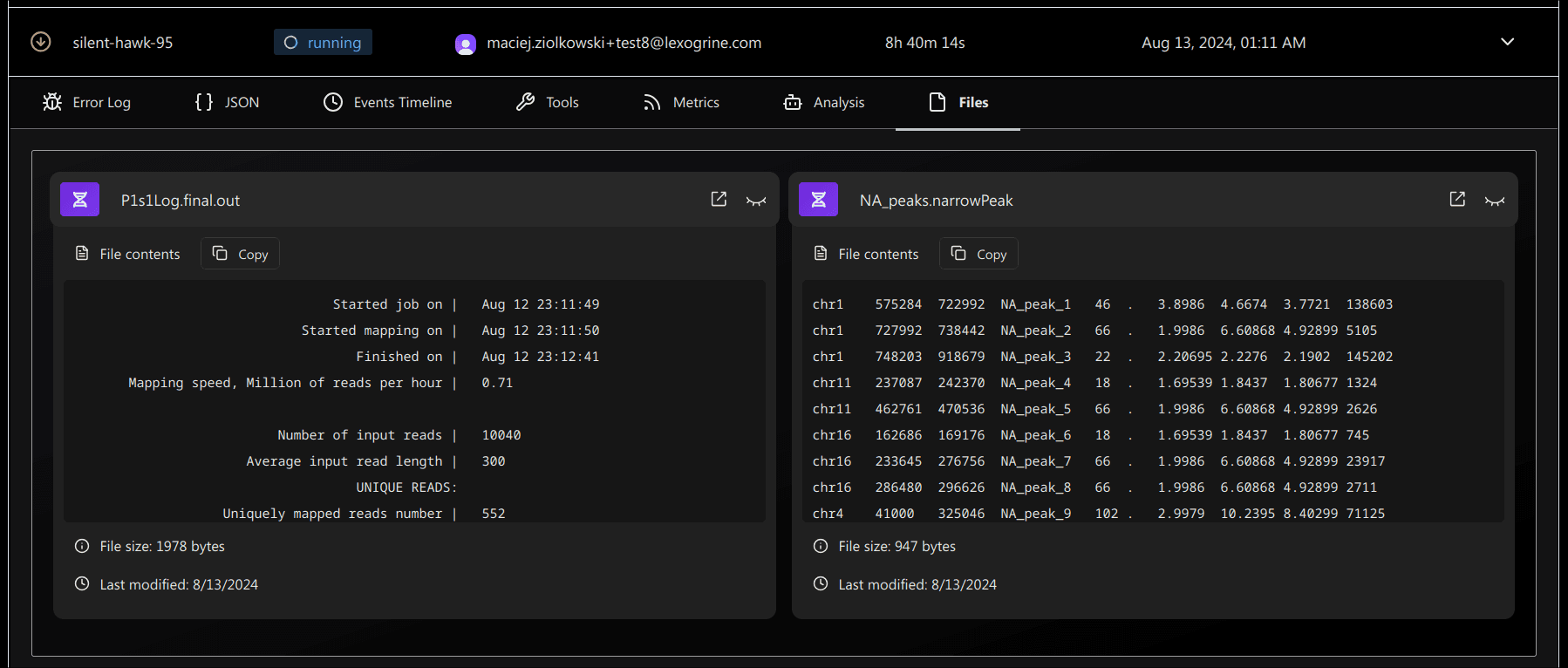 File Previews for Pipeline Results